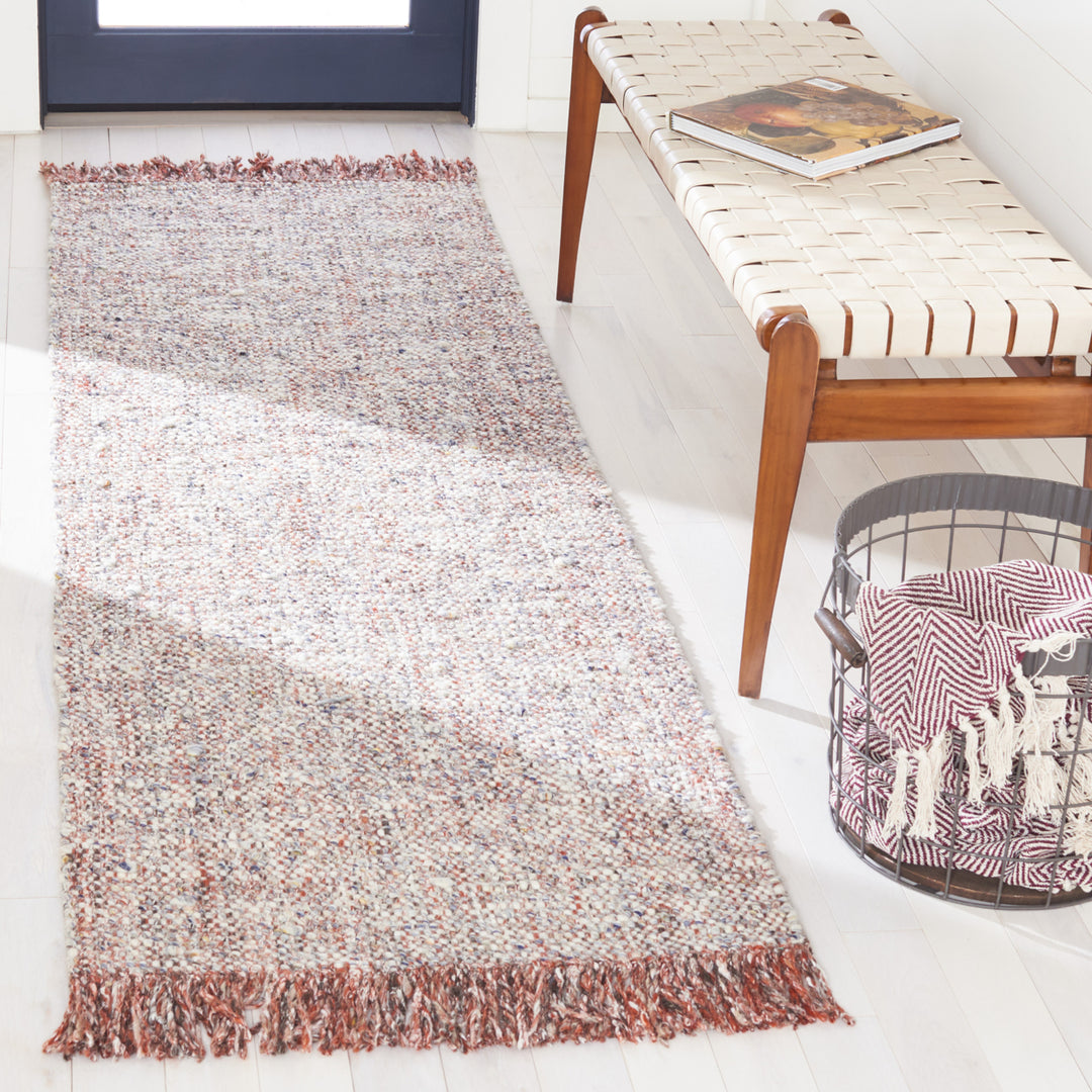 SAFAVIEH Vermont VRM701P Handmade Grey / Rust Rug Image 3