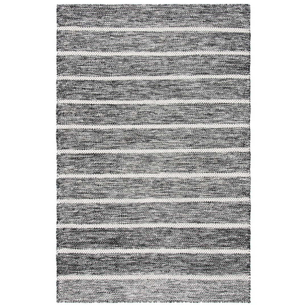 SAFAVIEH Vermont VRM802Z Handmade Black / Ivory Rug Image 1