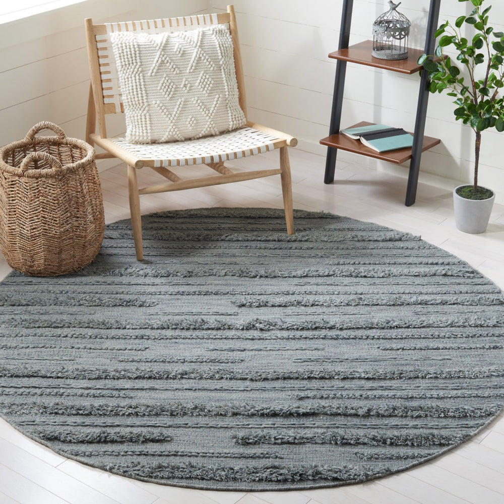 SAFAVIEH Vermont VRM901F Handwoven Grey / Ivory Rug Image 2