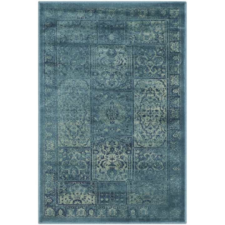 SAFAVIEH Vintage VTG127-2220 Turquoise / Multi Rug Image 7