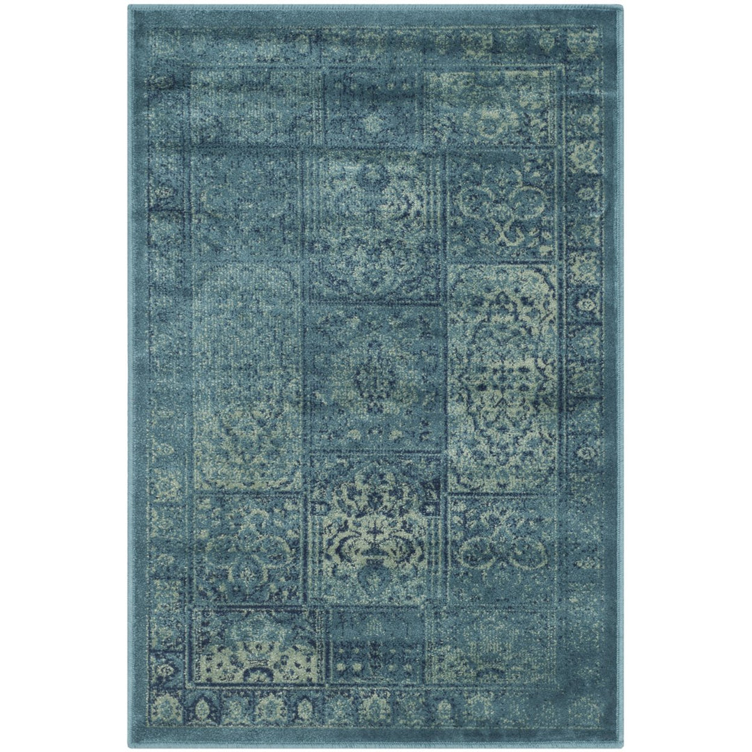 SAFAVIEH Vintage VTG127-2220 Turquoise / Multi Rug Image 1