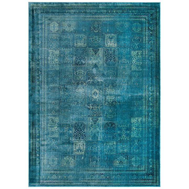 SAFAVIEH Vintage VTG127-2220 Turquoise / Multi Rug Image 10