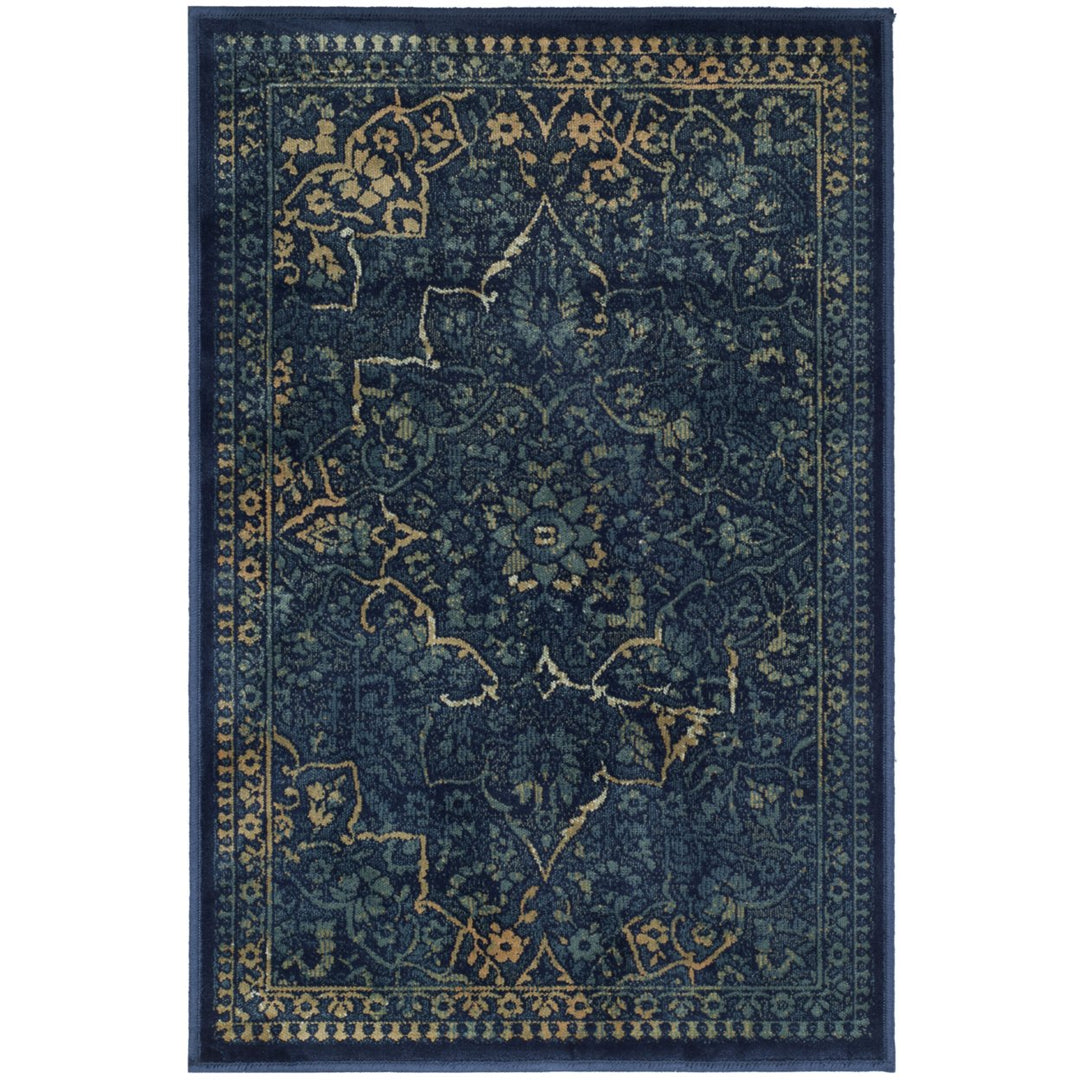 SAFAVIEH Vintage VTG175-2333 Blue / Yellow Rug Image 1