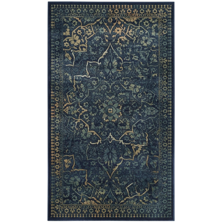 SAFAVIEH Vintage VTG175-2333 Blue / Yellow Rug Image 1