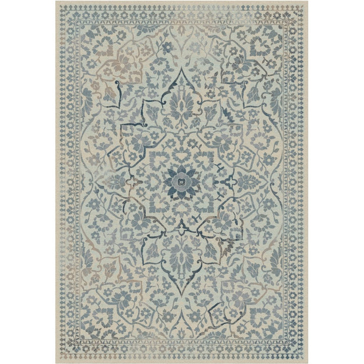 SAFAVIEH Vintage VTG175-7446 Cream / Light Blue Rug Image 1