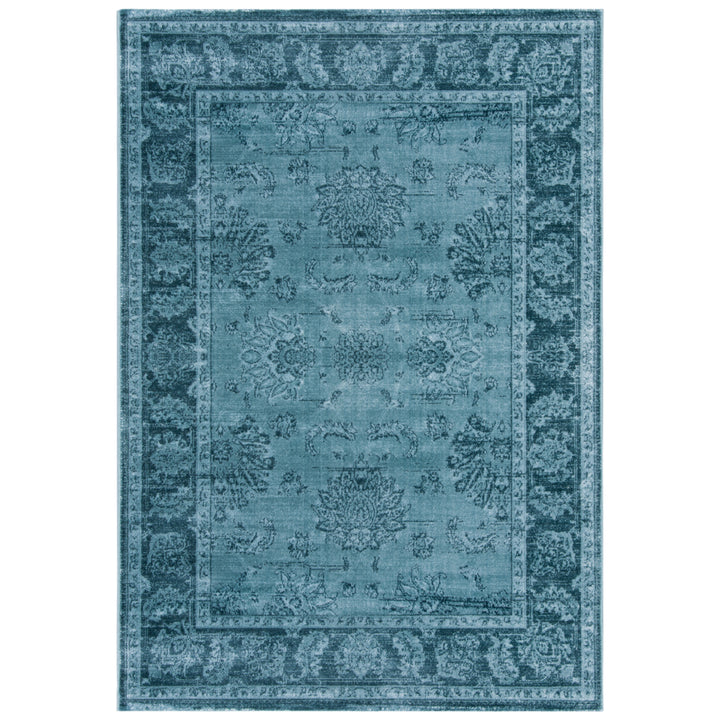 SAFAVIEH Vintage VTG265B Lt Blue / Dark Blue Rug Image 5