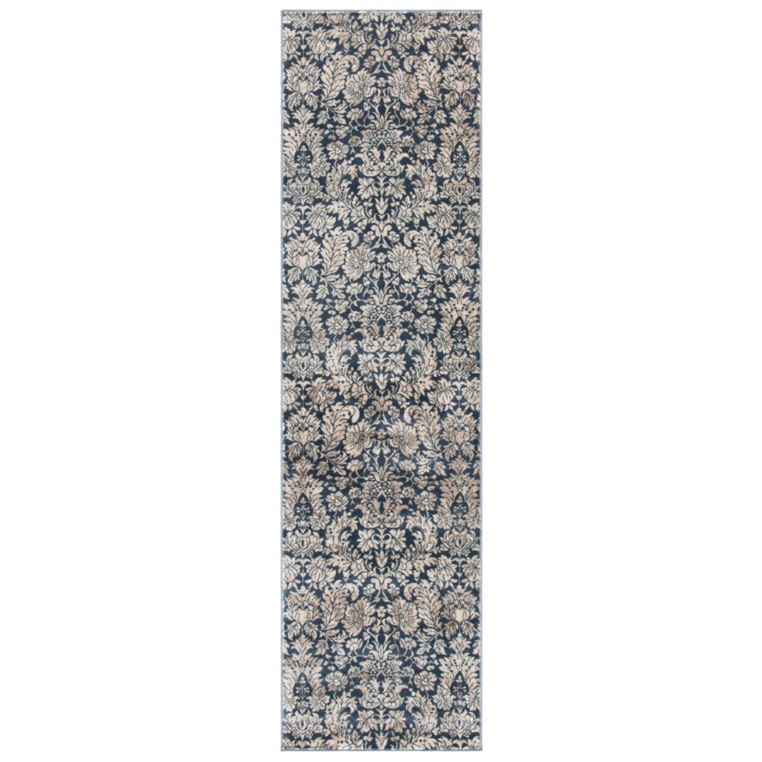 SAFAVIEH Vintage Collection VTG437N Navy/Creme Rug Image 3