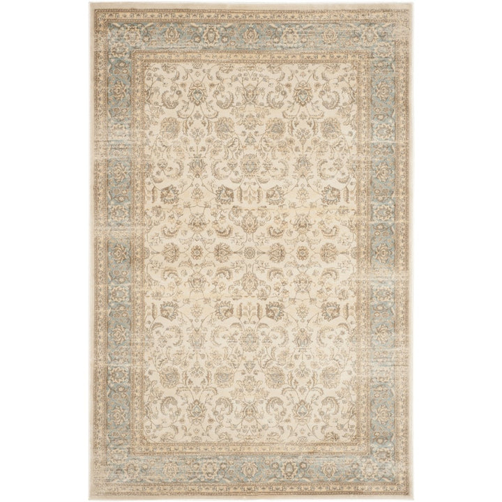 SAFAVIEH Vintage VTG571A Ivory / Light Blue Rug Image 1