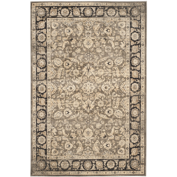 SAFAVIEH Vintage VTG576D Taupe / Black Rug Image 9