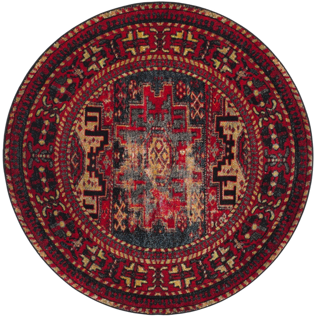 SAFAVIEH VTH213A Vintage Hamadan Red / Multi Image 7