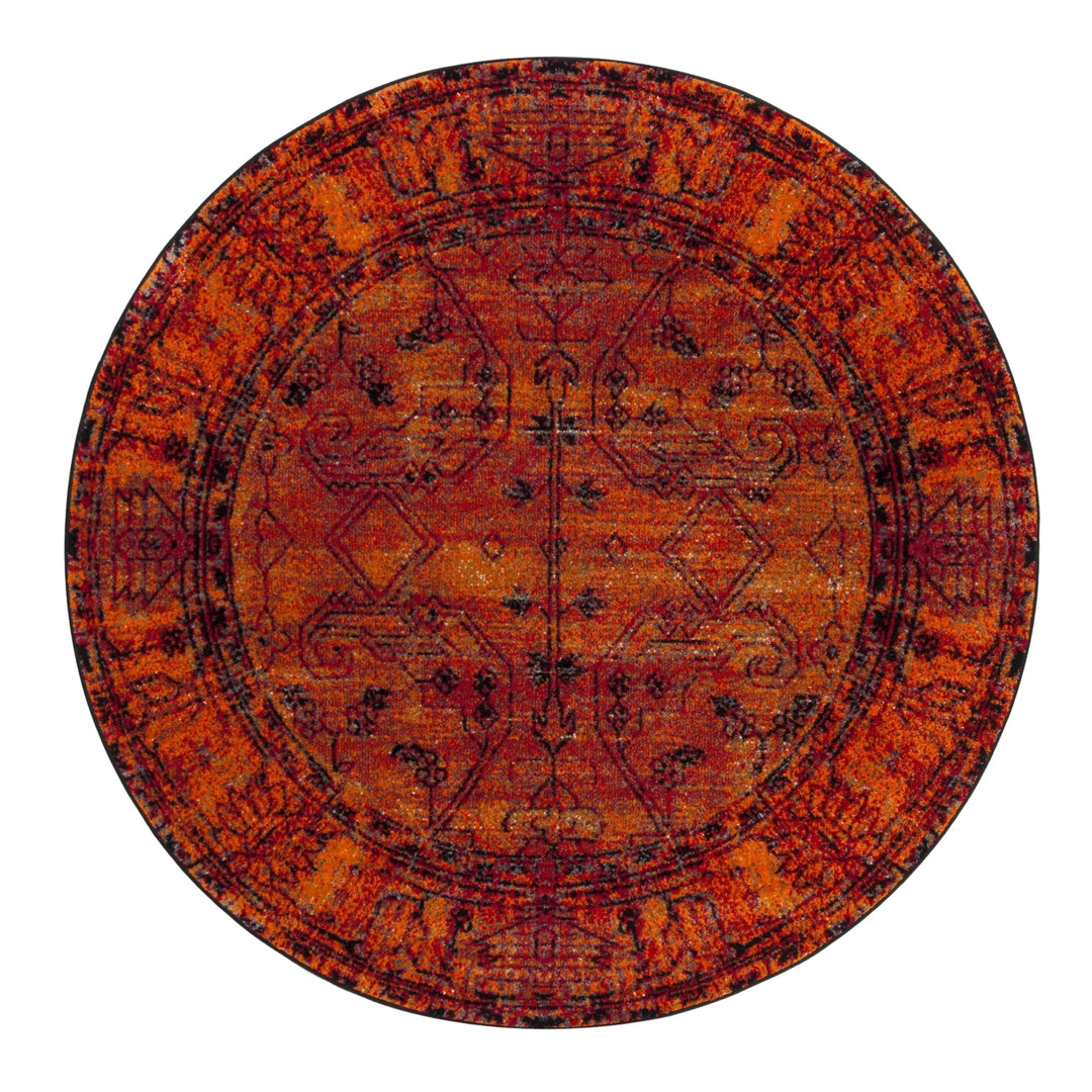 SAFAVIEH Vintage Hamadan Collection VTH216C Orange Rug Image 4