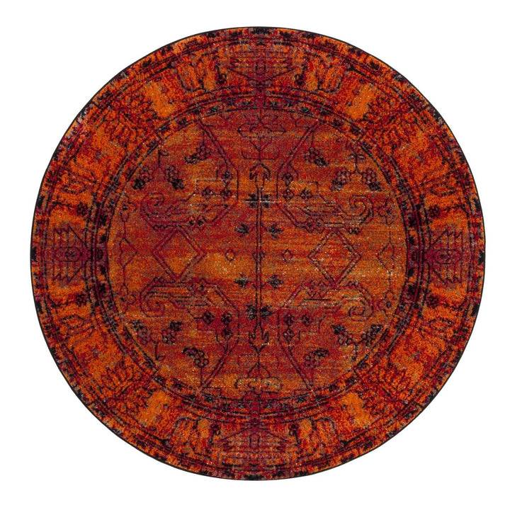 SAFAVIEH Vintage Hamadan Collection VTH216C Orange Rug Image 1