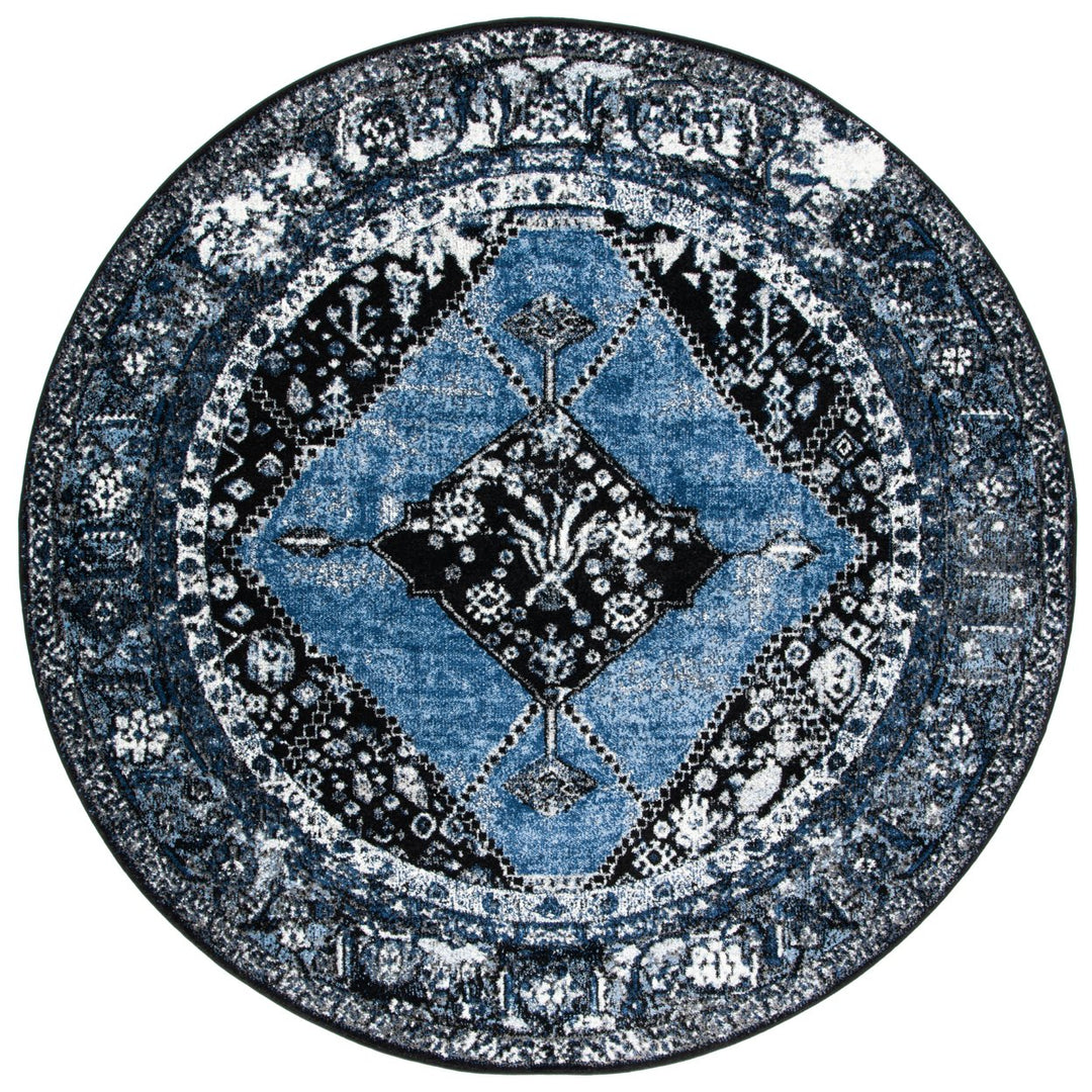 SAFAVIEH Vintage Hamadan VTH217M Blue / Grey Rug Image 4