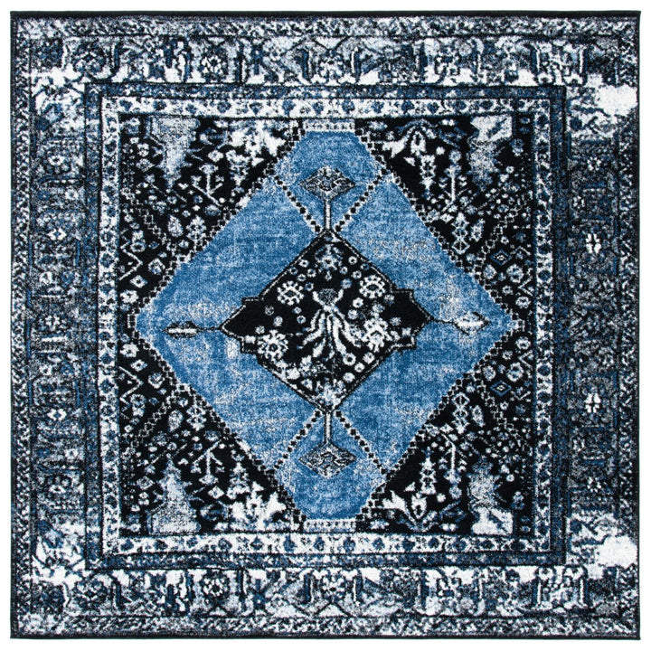 SAFAVIEH Vintage Hamadan VTH217M Blue / Grey Rug Image 6