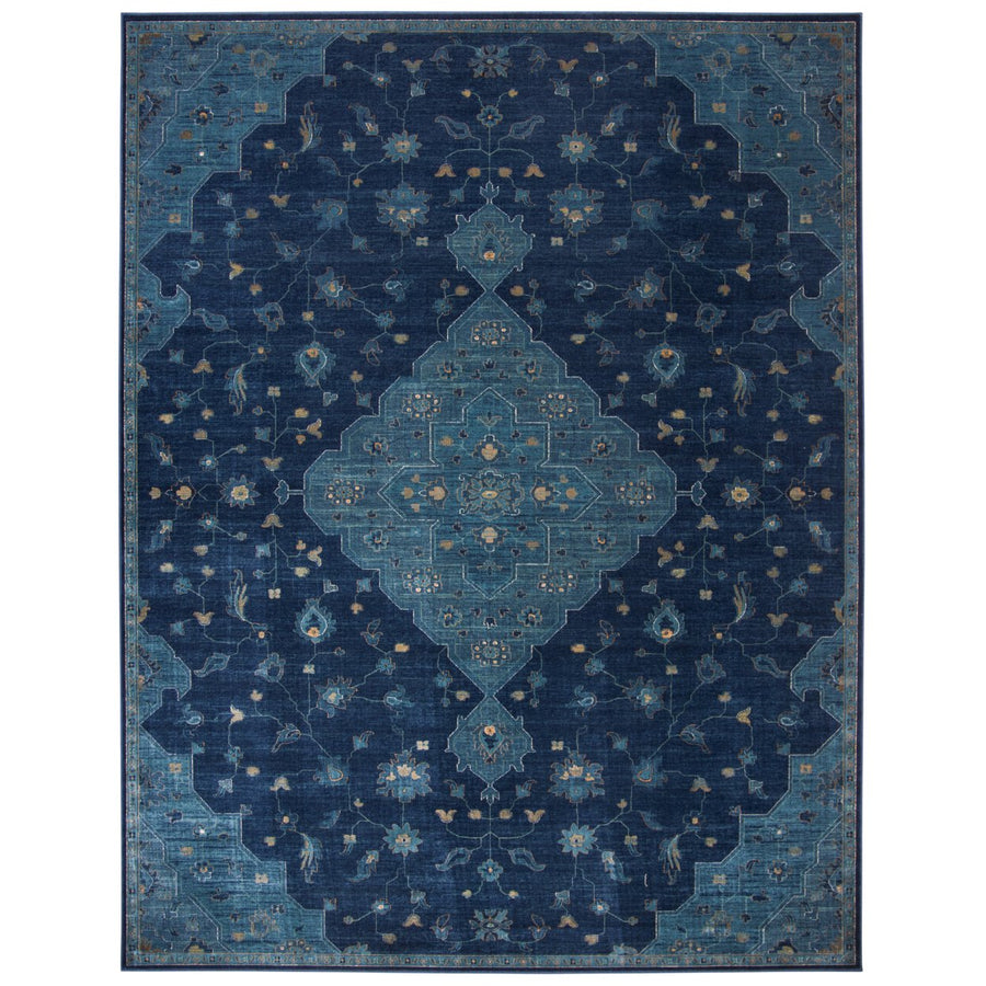 SAFAVIEH Vintage VTG873-2330 Navy / Teal Rug Image 1