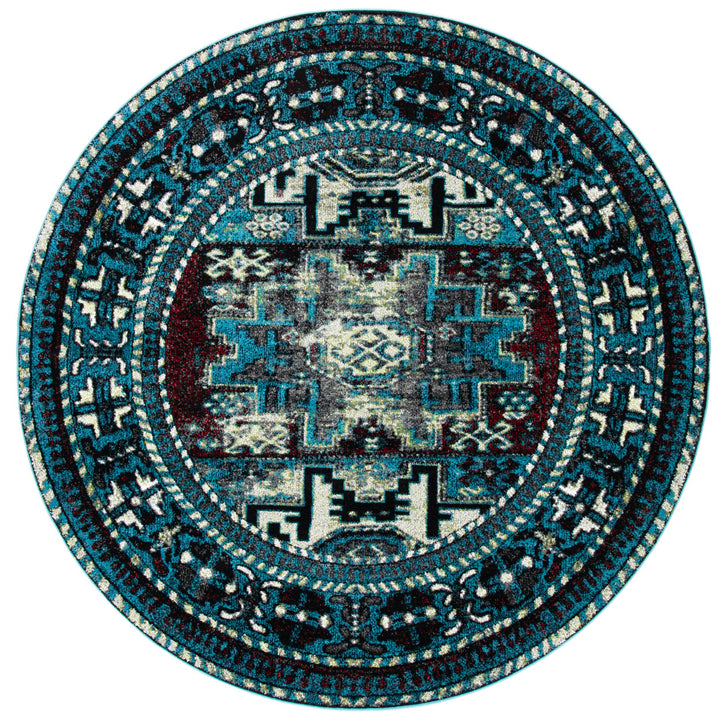 SAFAVIEH Vintage Hamadan VTH213M Lt Blue /Black Rug Image 1