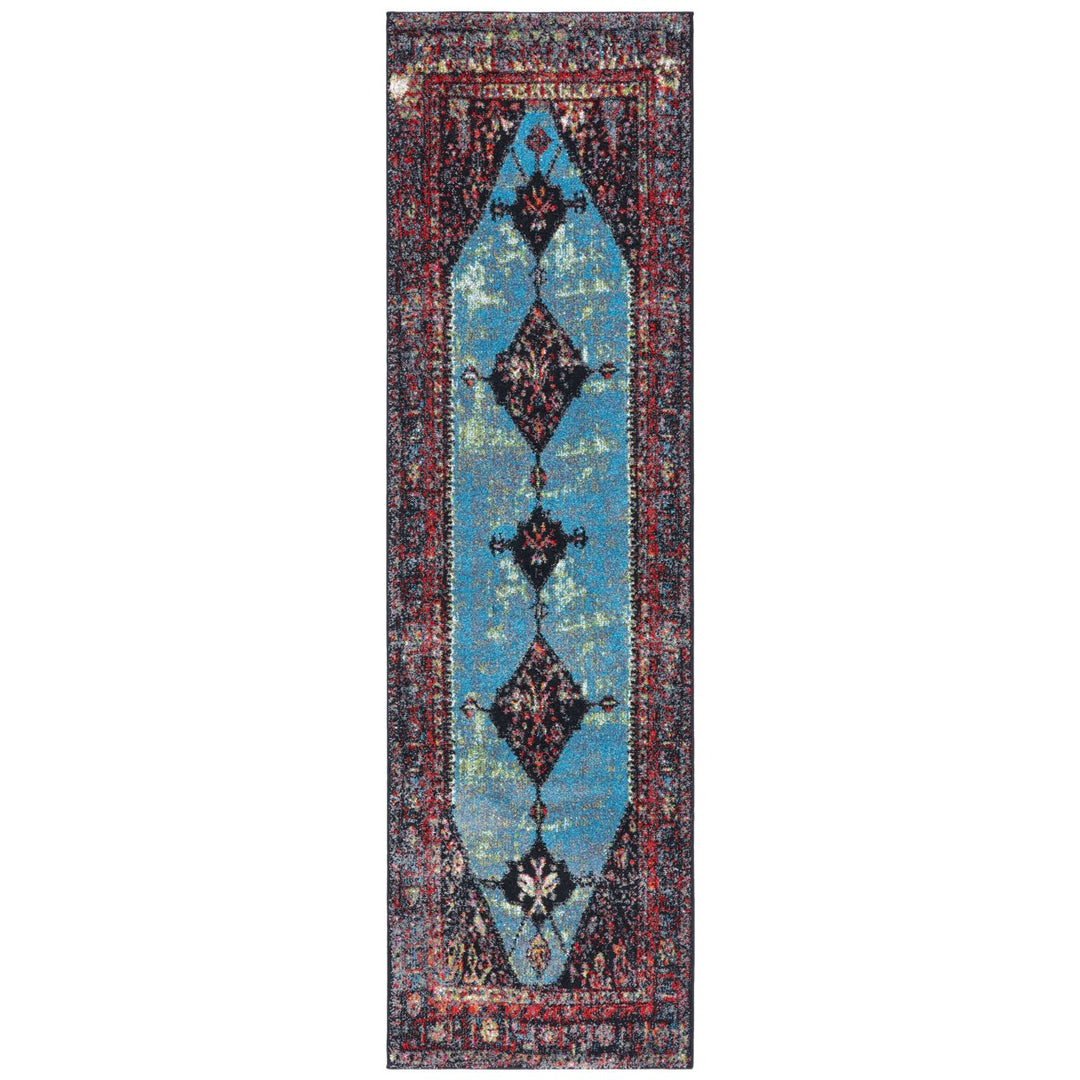 SAFAVIEH Vintage Hamadan VTH217Q Red / Lt Blue Rug Image 5