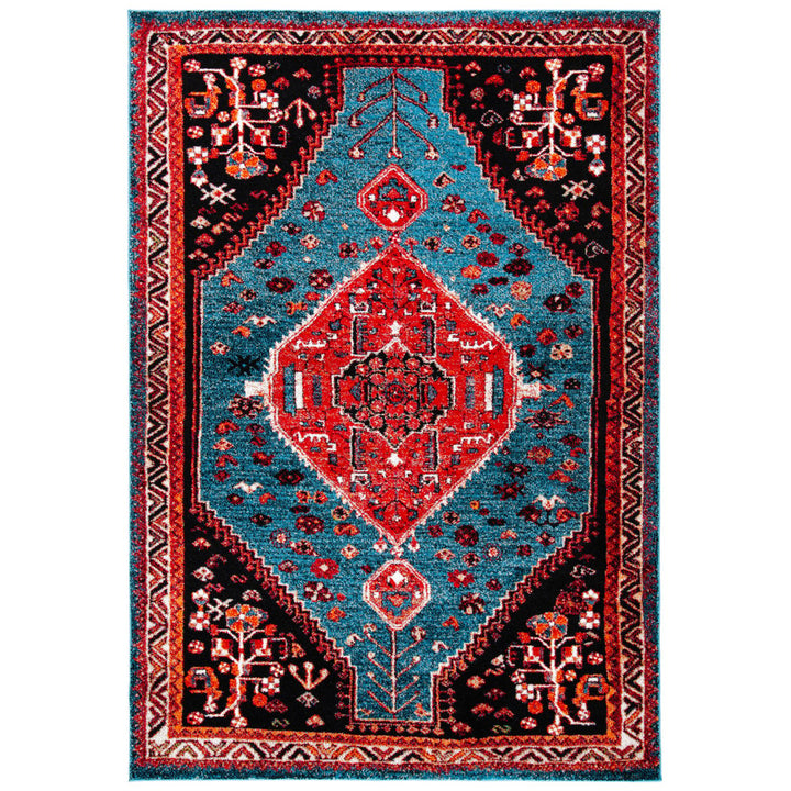 SAFAVIEH Vintage Hamadan VTH201K Turquoise /Red Rug Image 1