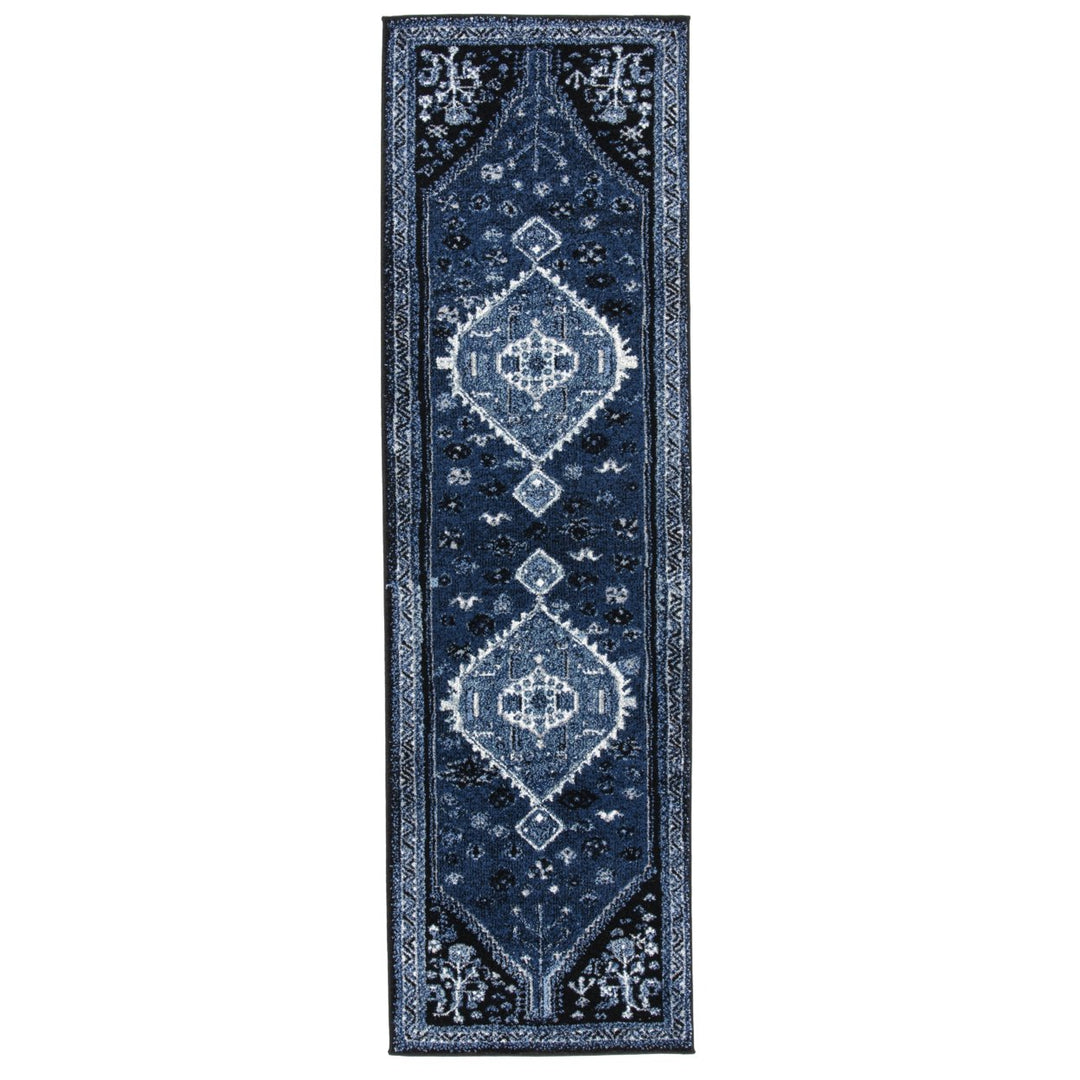 SAFAVIEH Vintage Hamadan VTH201M Blue / Black Rug Image 1