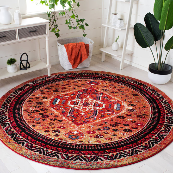 SAFAVIEH Vintage Hamadan VTH201P Orange / Red Rug Image 2