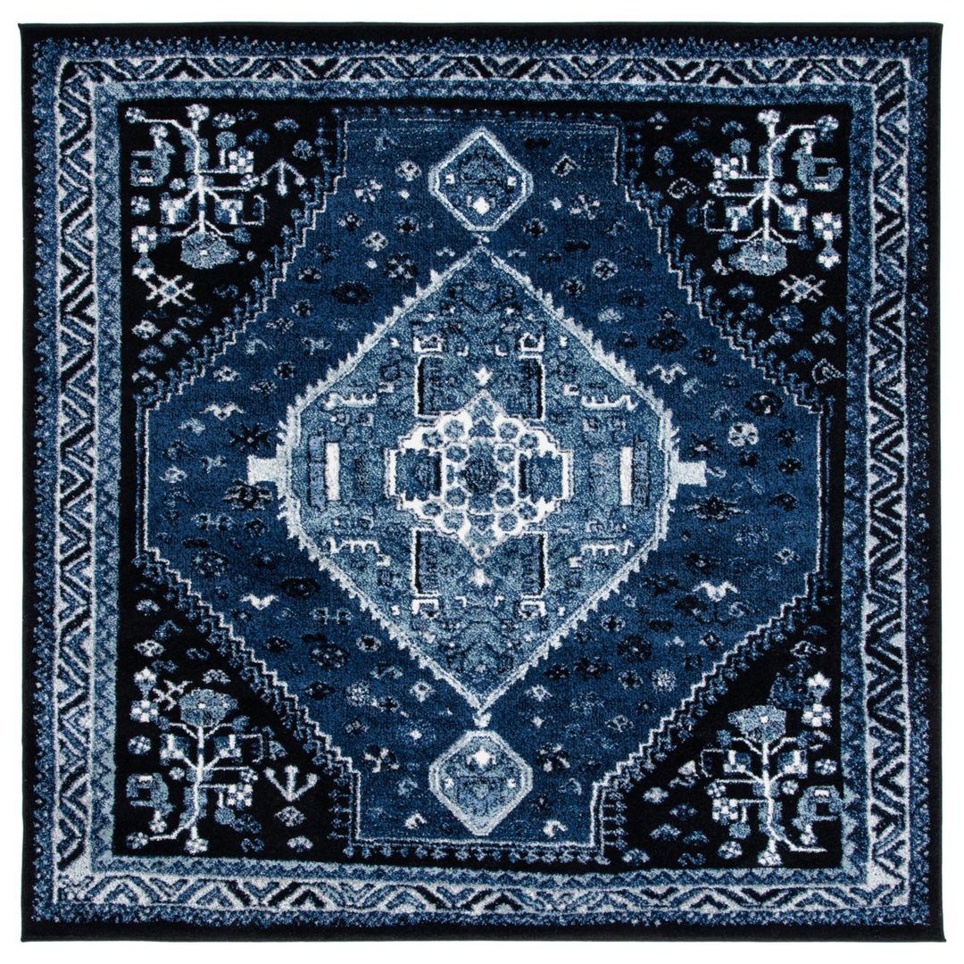 SAFAVIEH Vintage Hamadan VTH201M Blue / Black Rug Image 1