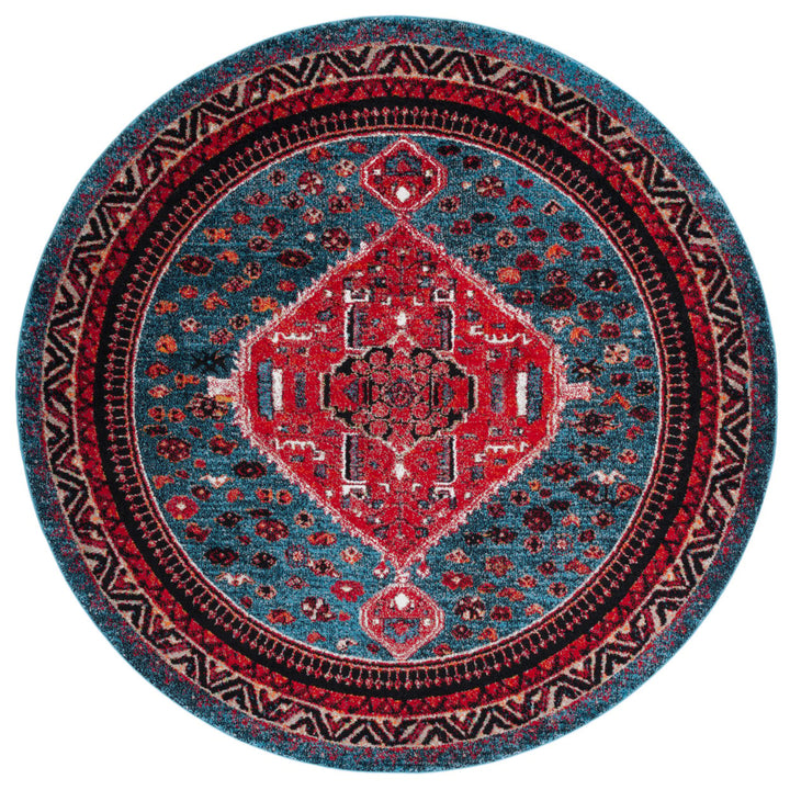 SAFAVIEH Vintage Hamadan VTH201K Turquoise /Red Rug Image 1