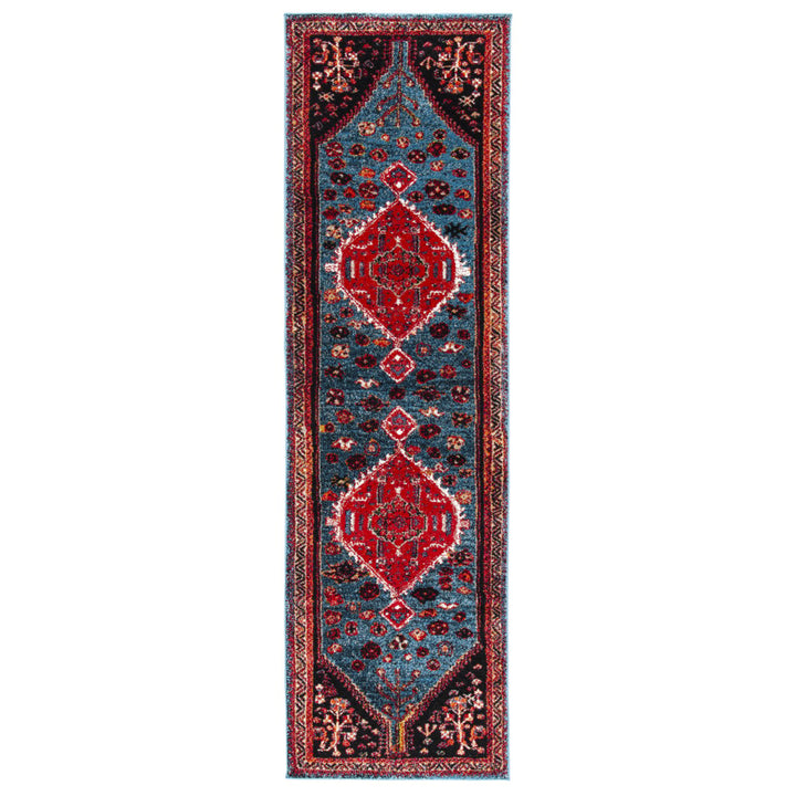 SAFAVIEH Vintage Hamadan VTH201K Turquoise /Red Rug Image 1