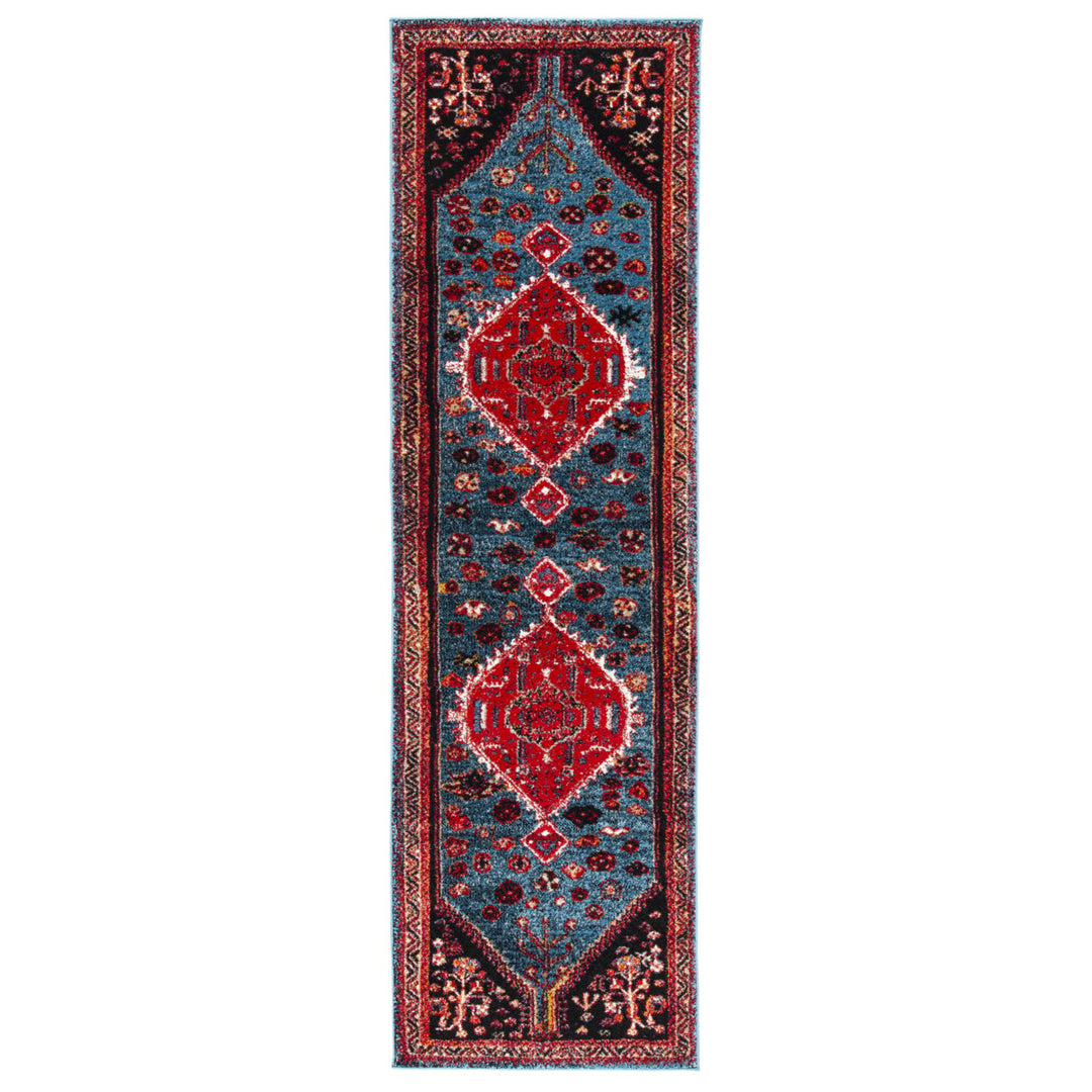 SAFAVIEH Vintage Hamadan VTH201K Turquoise /Red Rug Image 1