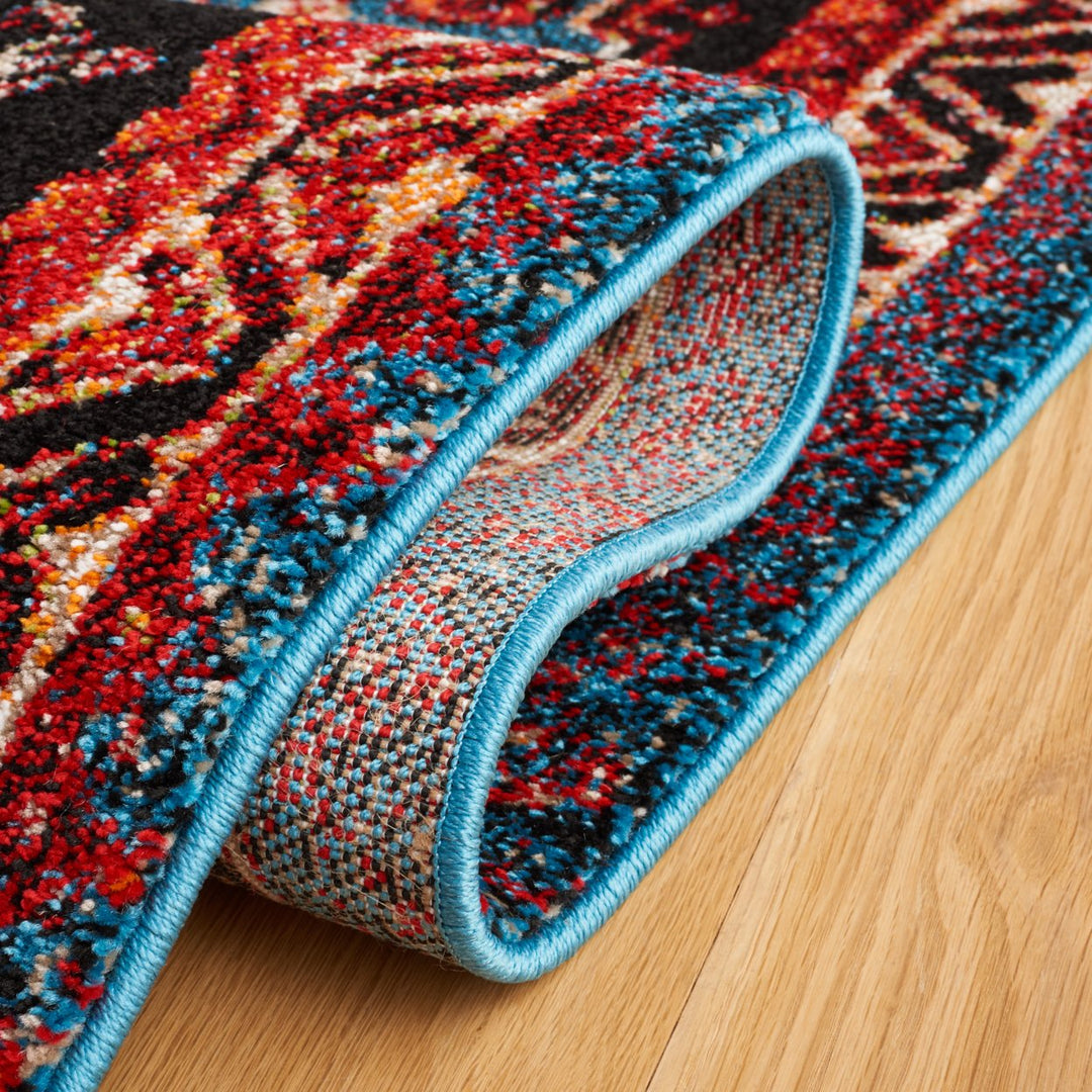 SAFAVIEH Vintage Hamadan VTH201K Turquoise /Red Rug Image 9