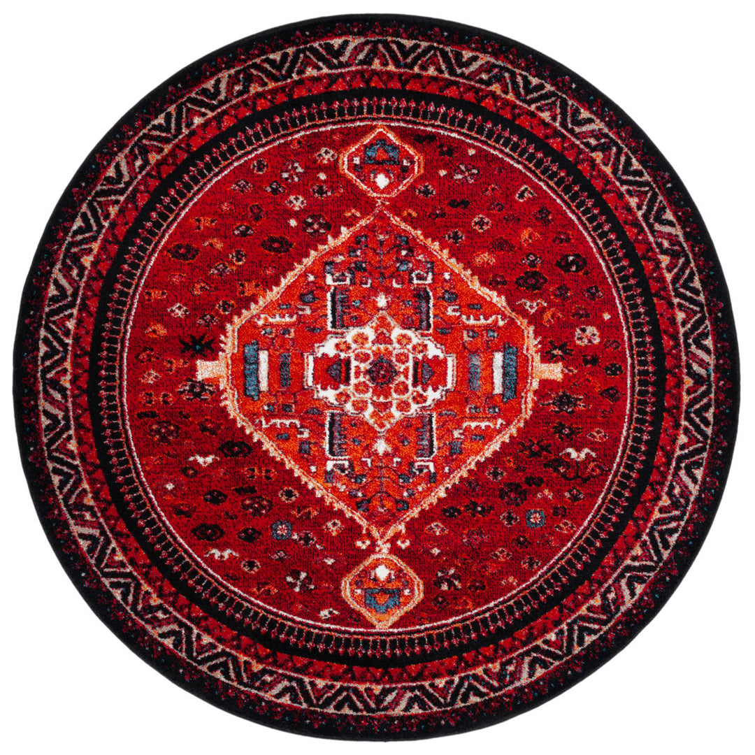 SAFAVIEH Vintage Hamadan VTH201Q Red / Black Rug Image 1