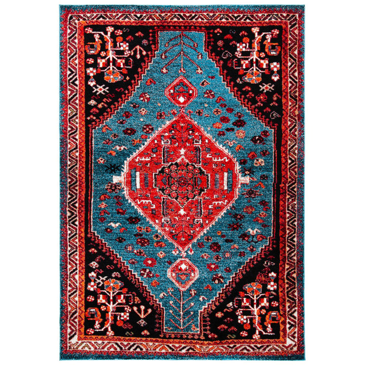 SAFAVIEH Vintage Hamadan VTH201K Turquoise /Red Rug Image 10