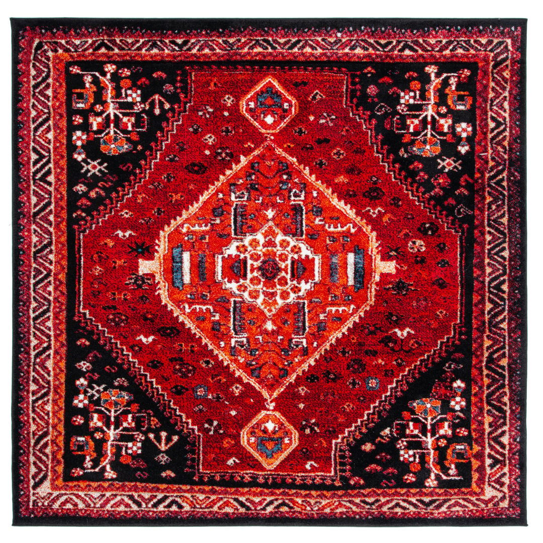 SAFAVIEH Vintage Hamadan VTH201Q Red / Black Rug Image 1