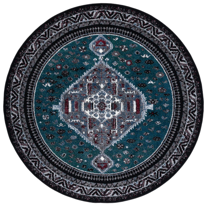 SAFAVIEH Vintage Hamadan VTH201Y Green / Black Rug Image 1