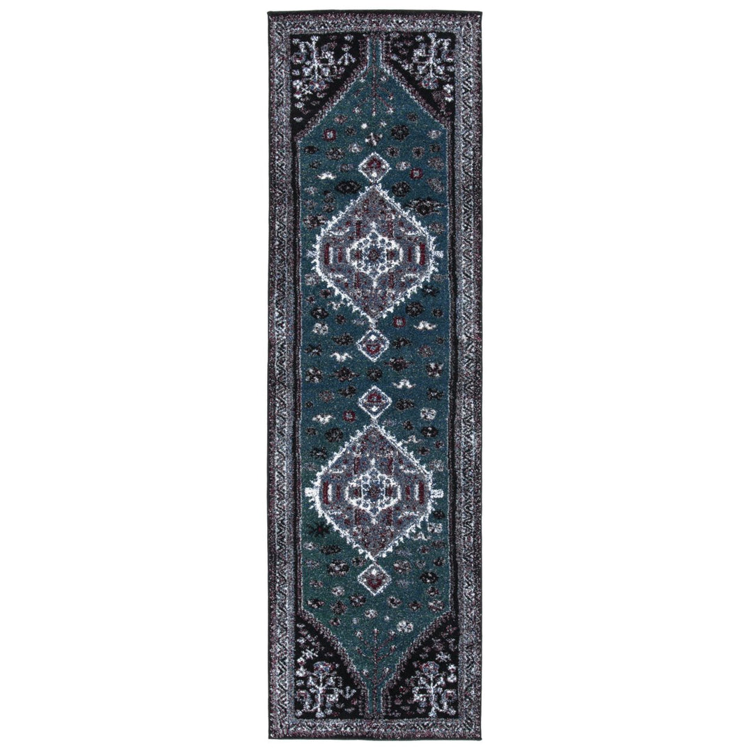 SAFAVIEH Vintage Hamadan VTH201Y Green / Black Rug Image 1