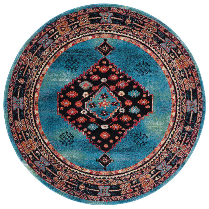 SAFAVIEH Vintage Hamadan VTH202M Blue / Black Rug Image 1