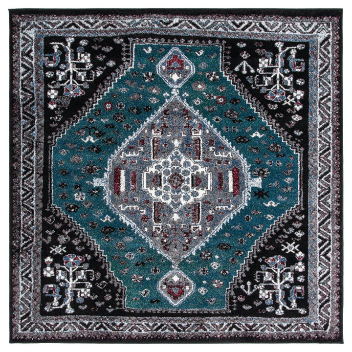 SAFAVIEH Vintage Hamadan VTH201Y Green / Black Rug Image 1