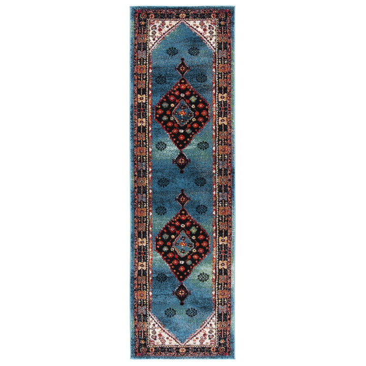 SAFAVIEH Vintage Hamadan VTH202M Blue / Black Rug Image 1