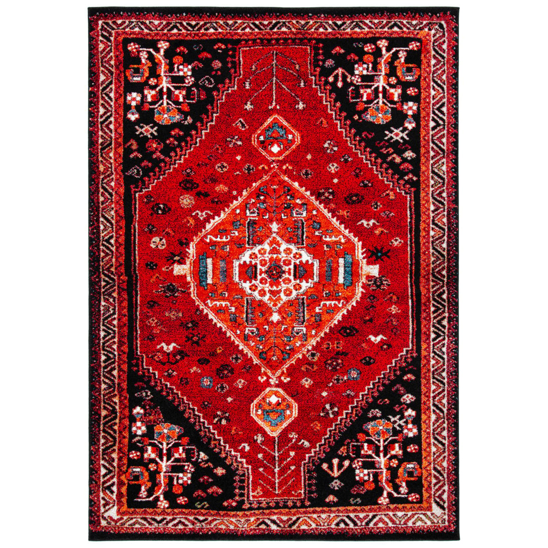 SAFAVIEH Vintage Hamadan VTH201Q Red / Black Rug Image 1