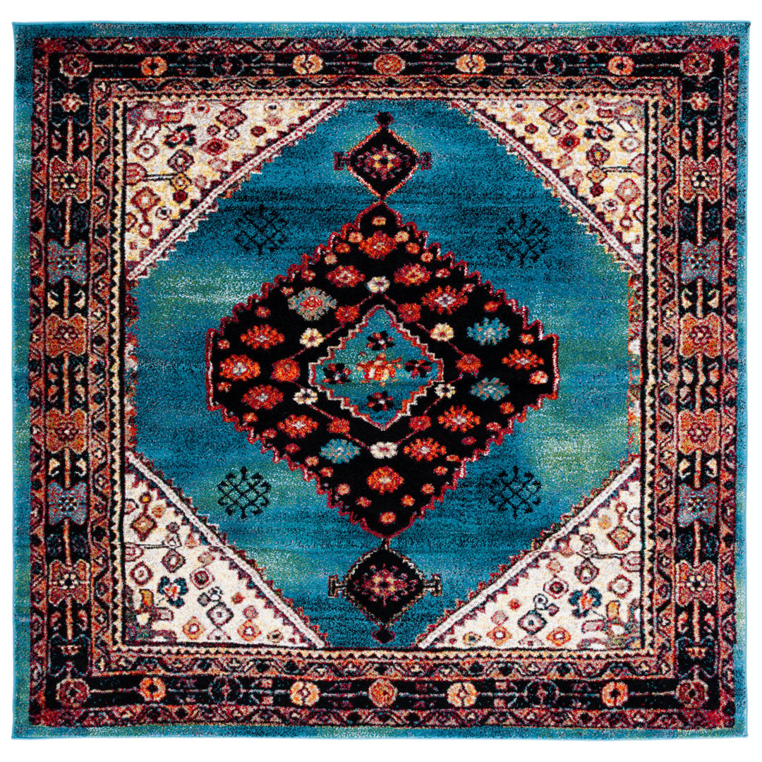 SAFAVIEH Vintage Hamadan VTH202M Blue / Black Rug Image 1