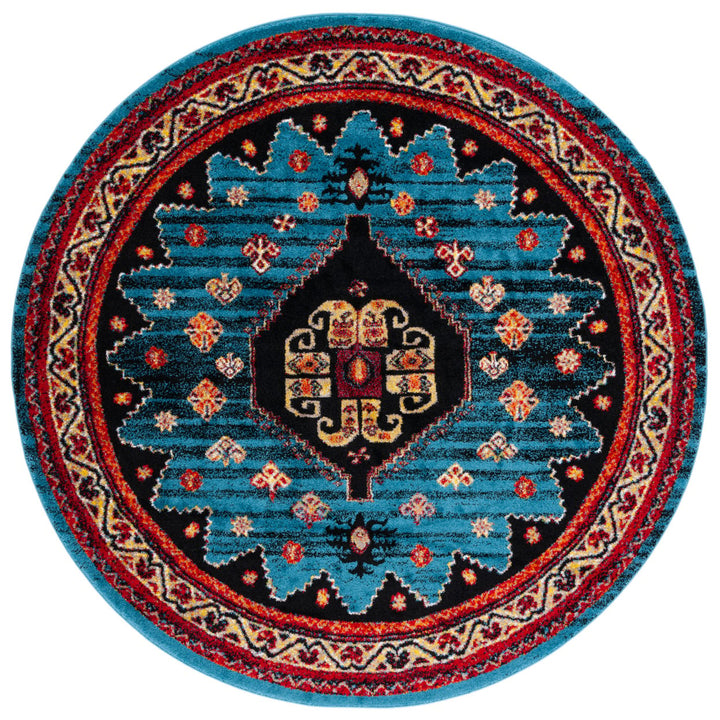 SAFAVIEH Vintage Hamadan VTH203M Blue / Black Rug Image 1