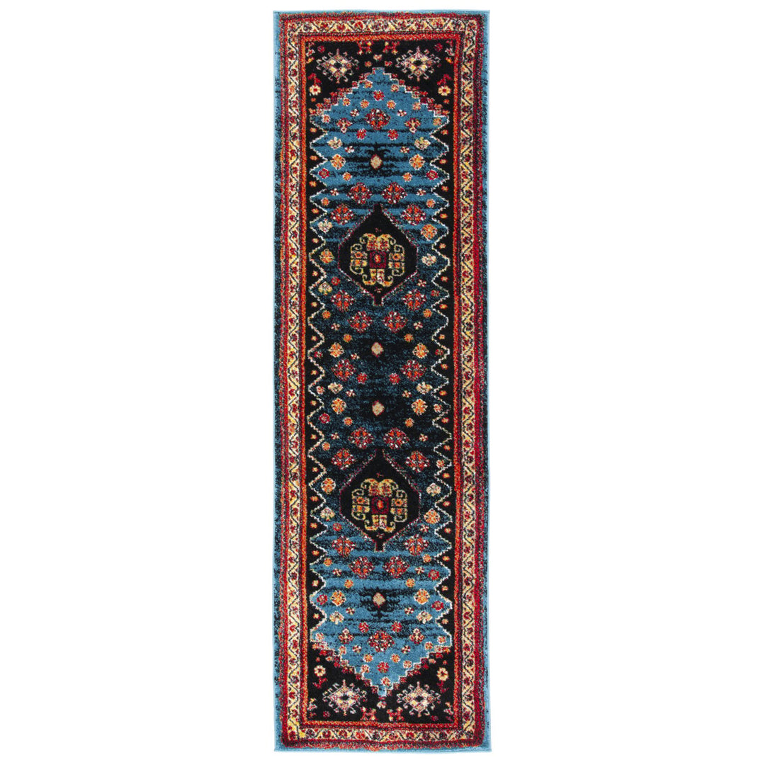 SAFAVIEH Vintage Hamadan VTH203M Blue / Black Rug Image 1