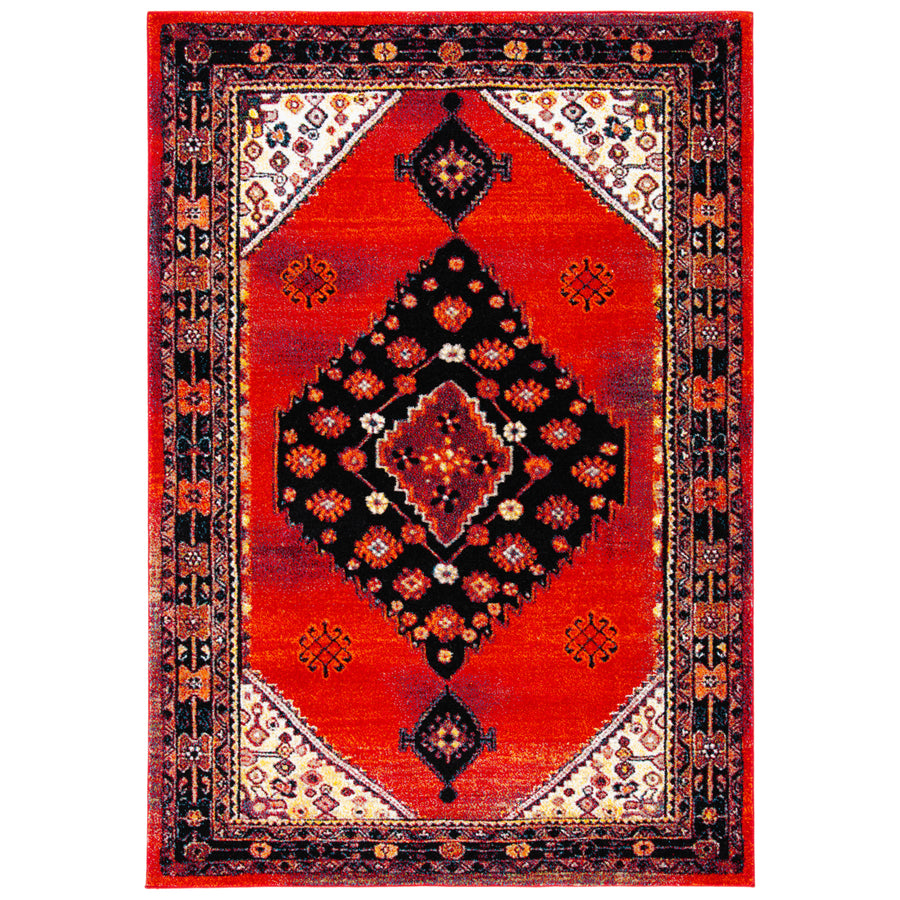 SAFAVIEH Vintage Hamadan VTH202Q Red / Black Rug Image 1