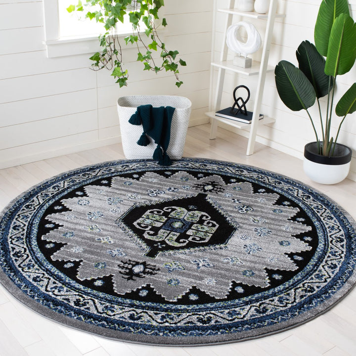 SAFAVIEH Vintage Hamadan VTH203B Beige / Black Rug Image 2