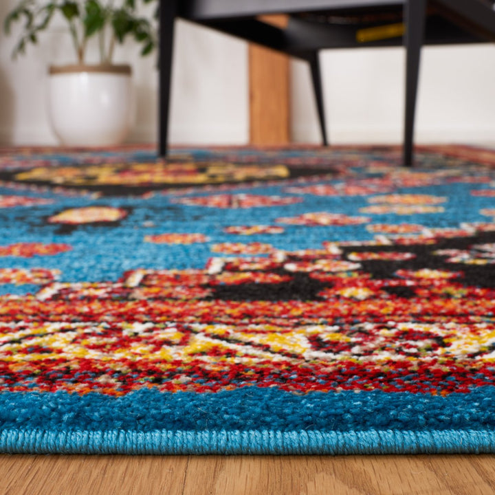 SAFAVIEH Vintage Hamadan VTH203M Blue / Black Rug Image 8