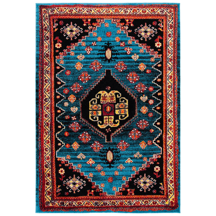 SAFAVIEH Vintage Hamadan VTH203M Blue / Black Rug Image 10