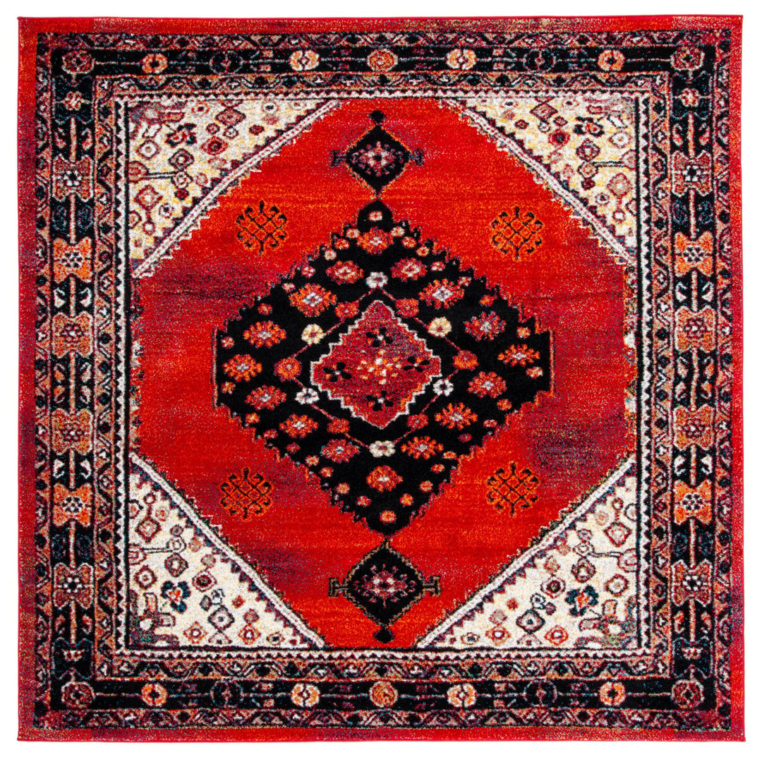 SAFAVIEH Vintage Hamadan VTH202Q Red / Black Rug Image 1