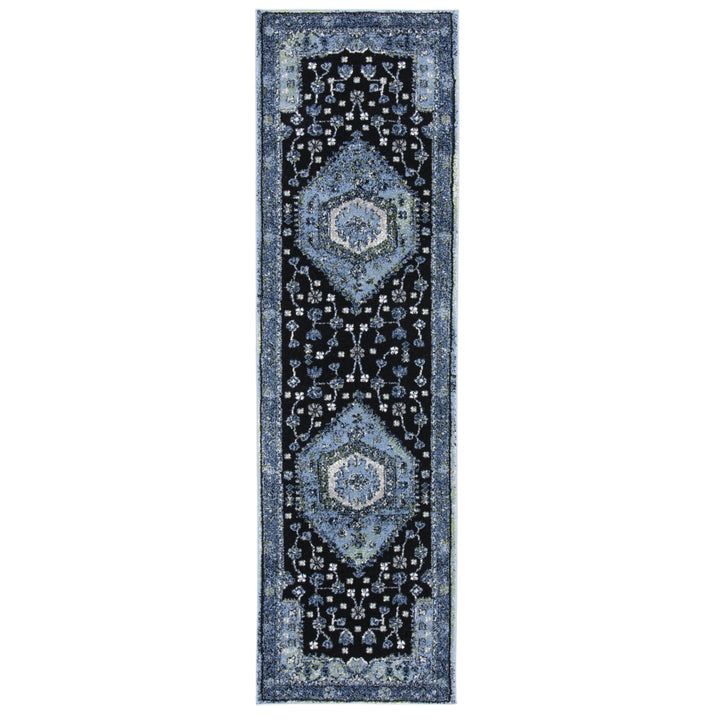 SAFAVIEH Vintage Hamadan VTH204J Lt Blue /Black Rug Image 5