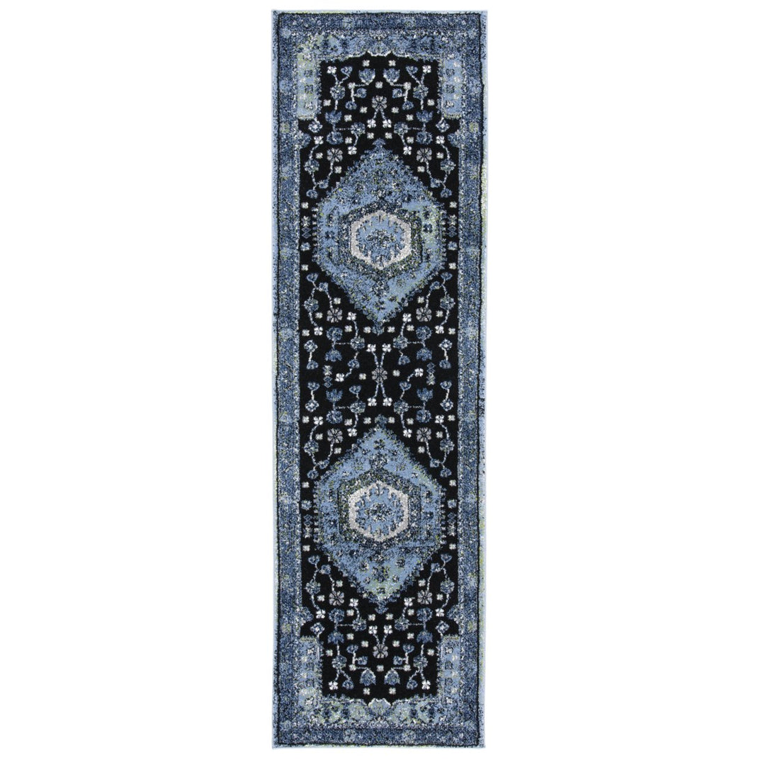 SAFAVIEH Vintage Hamadan VTH204J Lt Blue /Black Rug Image 1