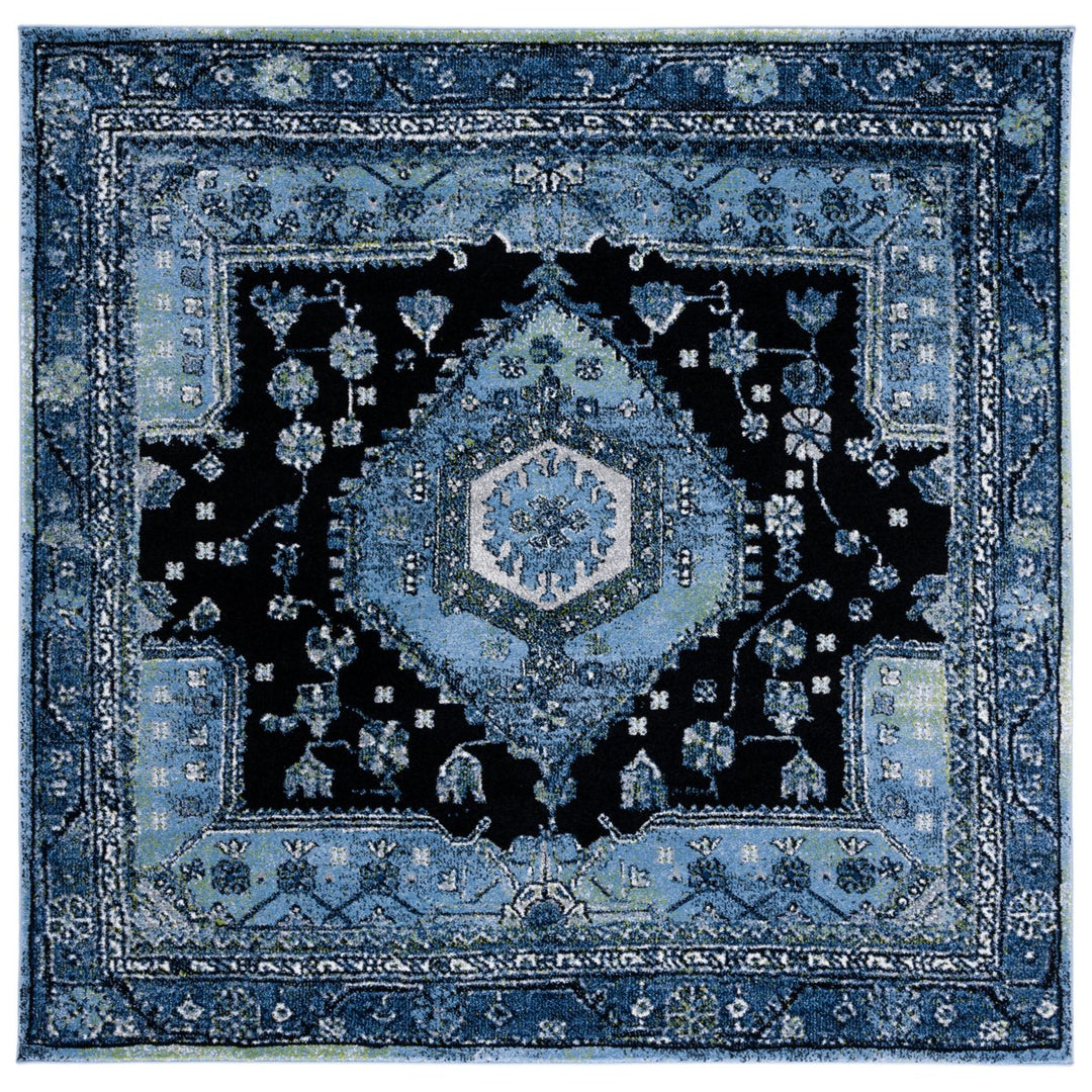 SAFAVIEH Vintage Hamadan VTH204J Lt Blue /Black Rug Image 1