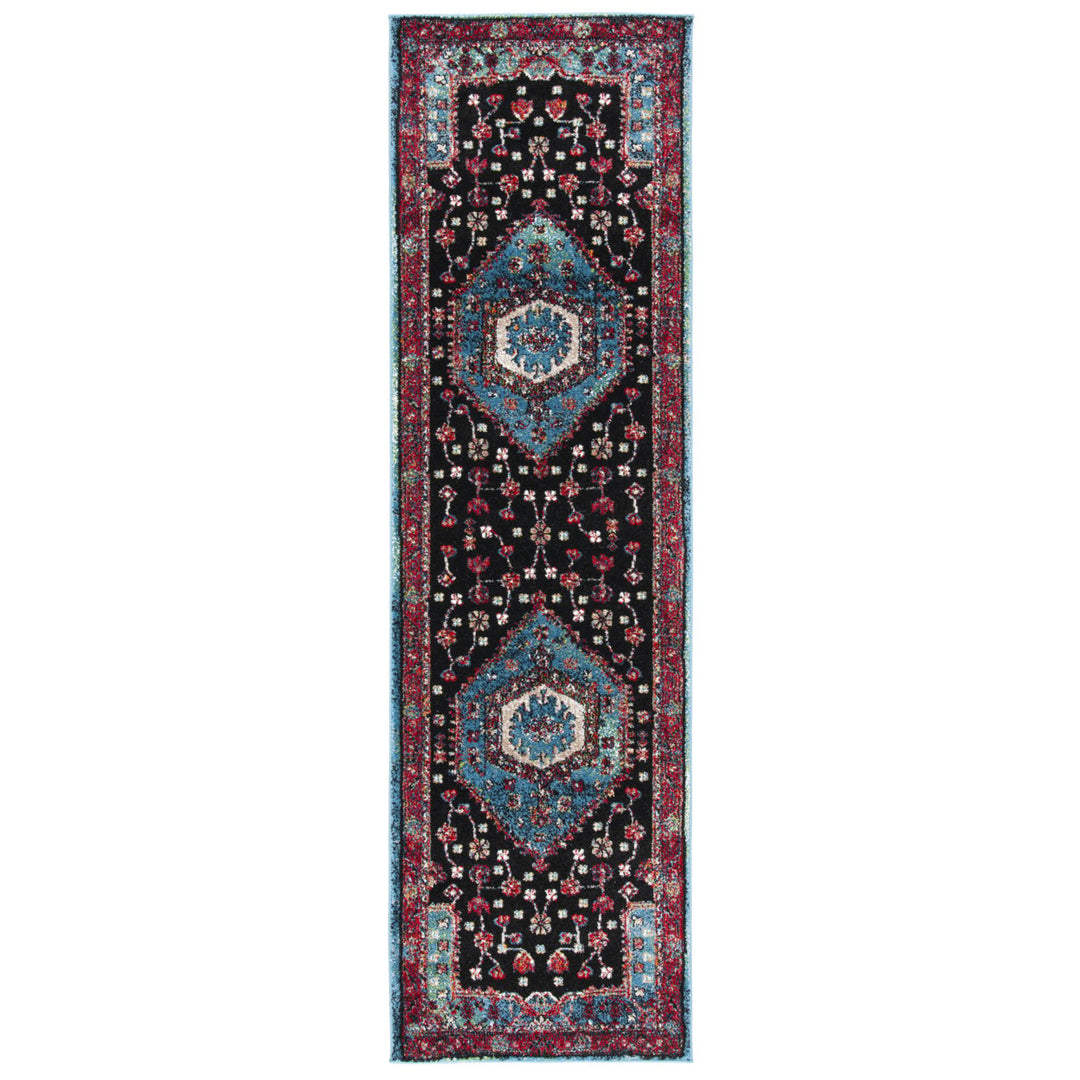 SAFAVIEH VTH204K Vintage Hamadan Turquoise / Black Image 1